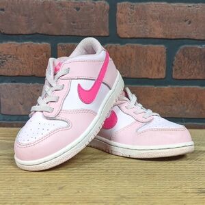 Nike Kids Light Pink and White Sneakers